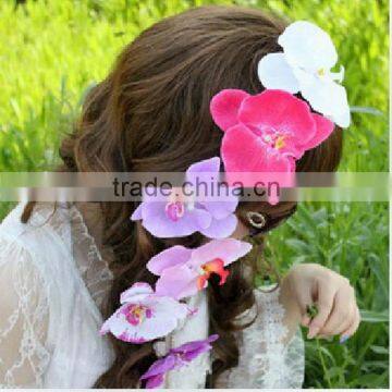 2015 new design orchid flower headwear wedding hair ornament