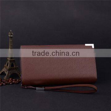 Low Cost Fashion PU Leather Unisex Card Long Wallet Hand Purse for Men photo-3