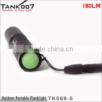 Mini Flashlight With Strob Five Mode aluminum torch TK566