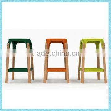 ABS Seat Beech Solid Wood Chair DJ-S1007 photo-2
