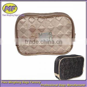 Top Luxury Quilted Satin Cosmetic Bag Manufacturer Supplier