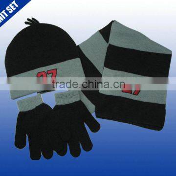 Russian style winter hats gloves and scarves knited hat