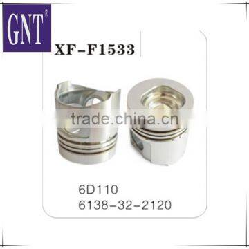 excavator engine parts 6D110 cylinder piston