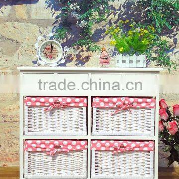 Cheap French White Wood Small Nightstands Table photo-2