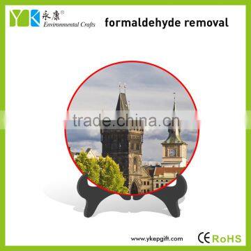 Europe style castle pattern custom decorative tourist souvenirs plates