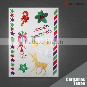 Self Adhesive Christmas Tattoo Sticker Temporary Tattoo Sticker