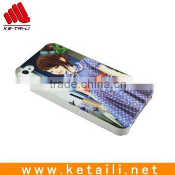 for case iphone 4 hard case+water transfer printing+rubbrized