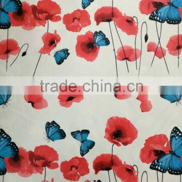 Wholesale 100% polyester print coated fabric for down coat pant fabric