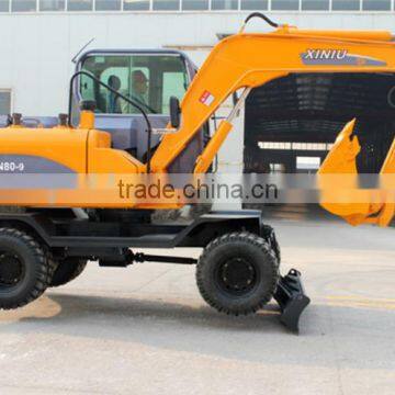 best sale XINIU wheel excavator construction machinery wheel excavator