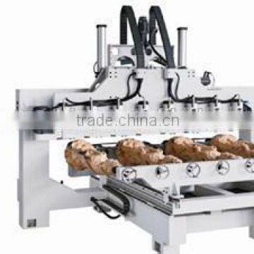 4 Axis 3d Cnc Router Engraving Machine With 8 Heads and 8 Rotary Cnc Router photo-2
