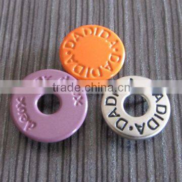 Engraved Colorful Metal Snap Button