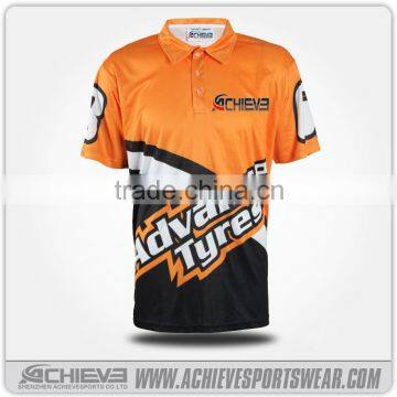 Wholesale high quality mens custom polo shirt full sublimation polo t shirt