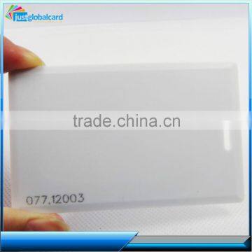 Plastic pvc smart clamshell id card/blank white smart id card