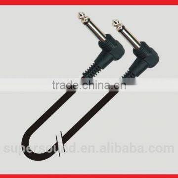 Right Angle Moulded 6.3mm jack audio cable