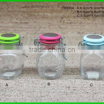 clear glass storage bottles &jar