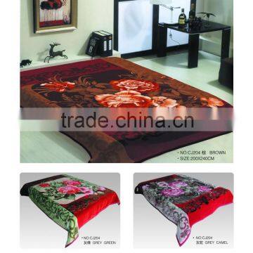 2015 NEW DESIGNS 1ply&2ply Raschel Quality Hot Compressed Embossed Raschel Korean Style Blanket NO.15001 photo-3