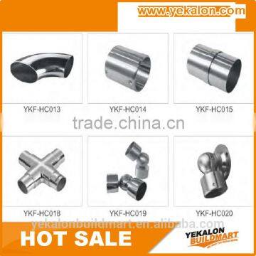 curved connector for railing