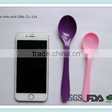 Food Grade Colorful Ice Cream Plastic Mini Spoon photo-6