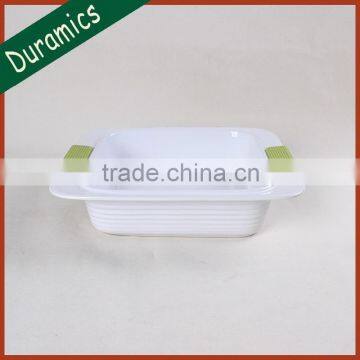 High quality and cheap baking dish, baking tray with silicone handle