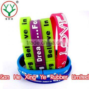 High quality rainbow rubber band bracelet, bracelet rubber band