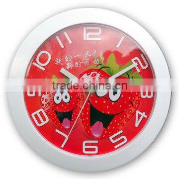 decorative kitchen plastic wall clock for kids