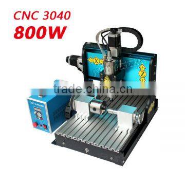 Best Quality CNC3040 800W Spindle Engraver Machine , CNC Engraving Machine for Wood , Metal , Aluminum with 4th axis For Sale