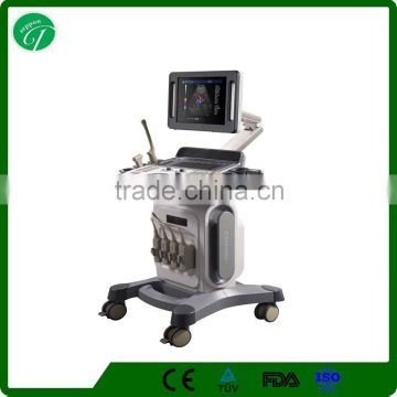 Pregnancy baby checking color doppler ultrasound price, Large screen trolley ultrsound for big hospitals