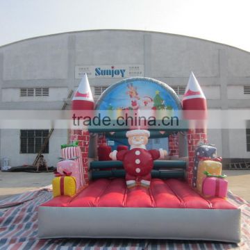 Best Sale Funny Christmas Inflatable Bouncer Bouncy Castle For Kids