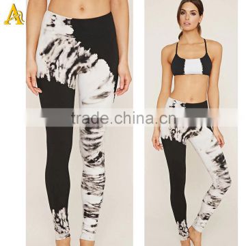 Womens high quality cross back hot girls black yoga pants and tank top fitness yoga sports suit wear