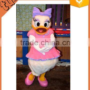 plush cartoon mascot costume, cartoon duck costume for advertising