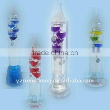 Glass thermometer for decoration