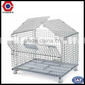 Best selling Best price foldable Steel Storage wire Containers with lids