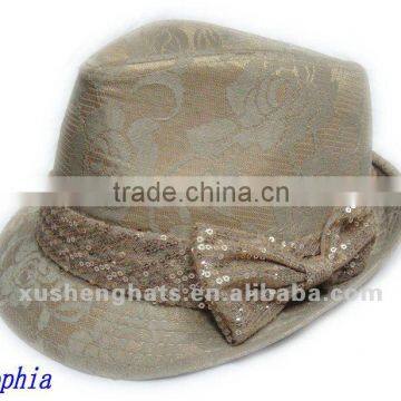 fashion leisure hat.cotton fedora hat.hot sell hat