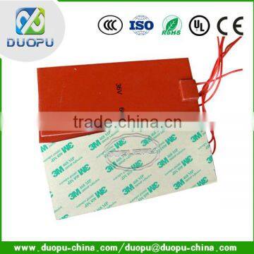 Flexible silicone heater pad with 3M adhesive duopu