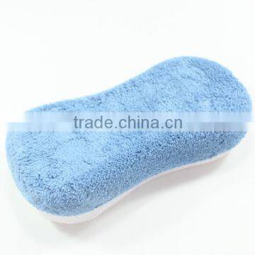 China Manufacture Full Color Magic Microfiber Car Cleaning Sponge Block and Coral Fleece Gloves photo-4