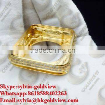 For apple watch sport,For apple watch gold,For watch phone apple, real 24k gold plated for iphone watch