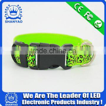 2015 Hot Selling Christmas Led Electric Pet Collar With Leopard photo-3