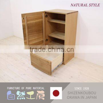 Easy to use and High quality oak cabinet made in japan for house use various size also available