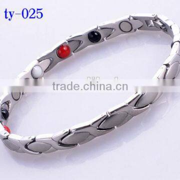 fashion energy magnetic stainless steel bracelet