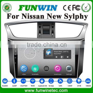 Funwin Android 4.4.2 car stereo 2 din for Nissan Sylphy car dvd gps radio gps 1080p