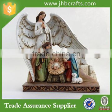 Best Selling Exquisite Resin Religion Holy Family Statue