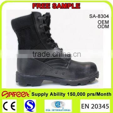Military Police Boots, Military Boots Canvas Leather Made SA-8304
