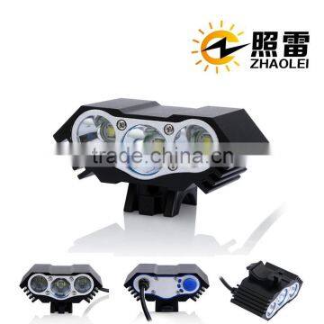 3 x Cree XM-L T6 led flashlight torch led bike front light cree led mountain bike light with CE certificate