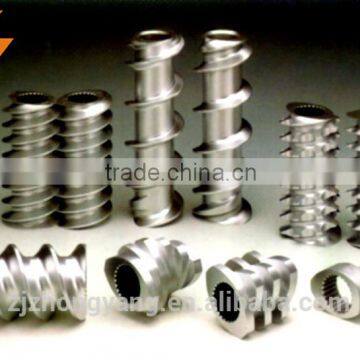 co-rotating twin screw elements for WPC granulating etruder parallel twin screw elements