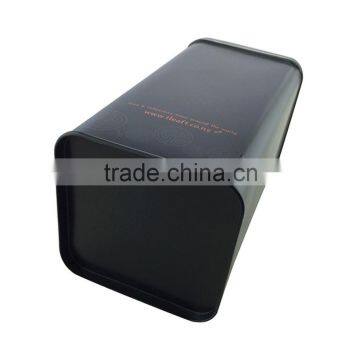 Direcrt factory sale black tin containers for packaging