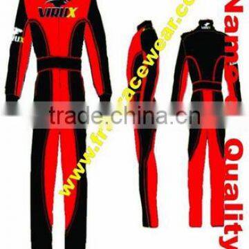 Black And Red Kart Racing Suit