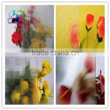 6mm Tempered Glass Price Patterned Glass Partition for Bathroom photo-2