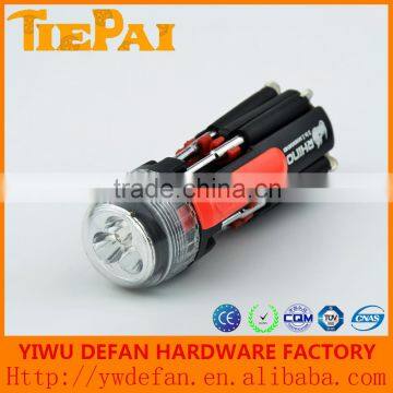 8 In 1 Multi Screwdriver With 4 LED Powerful Torch Flashlight 8 in One Screwdriver photo-2