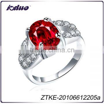 Wholesale Rhodium Plated Single Stone Ring Designs