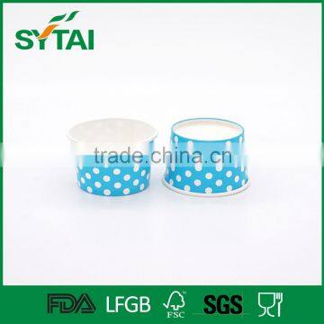 Wholesale Disposable Wave Point Pattern Printed Ice Cream Paper Cup photo-2